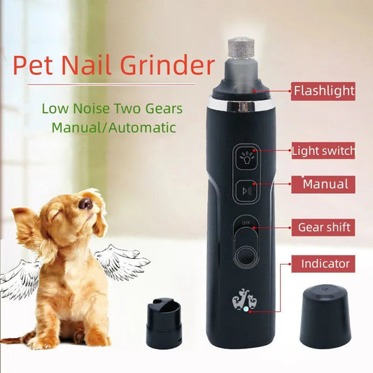 Electric Dog Nail Grinder for Dog Clippers Rechargeable USB Charging